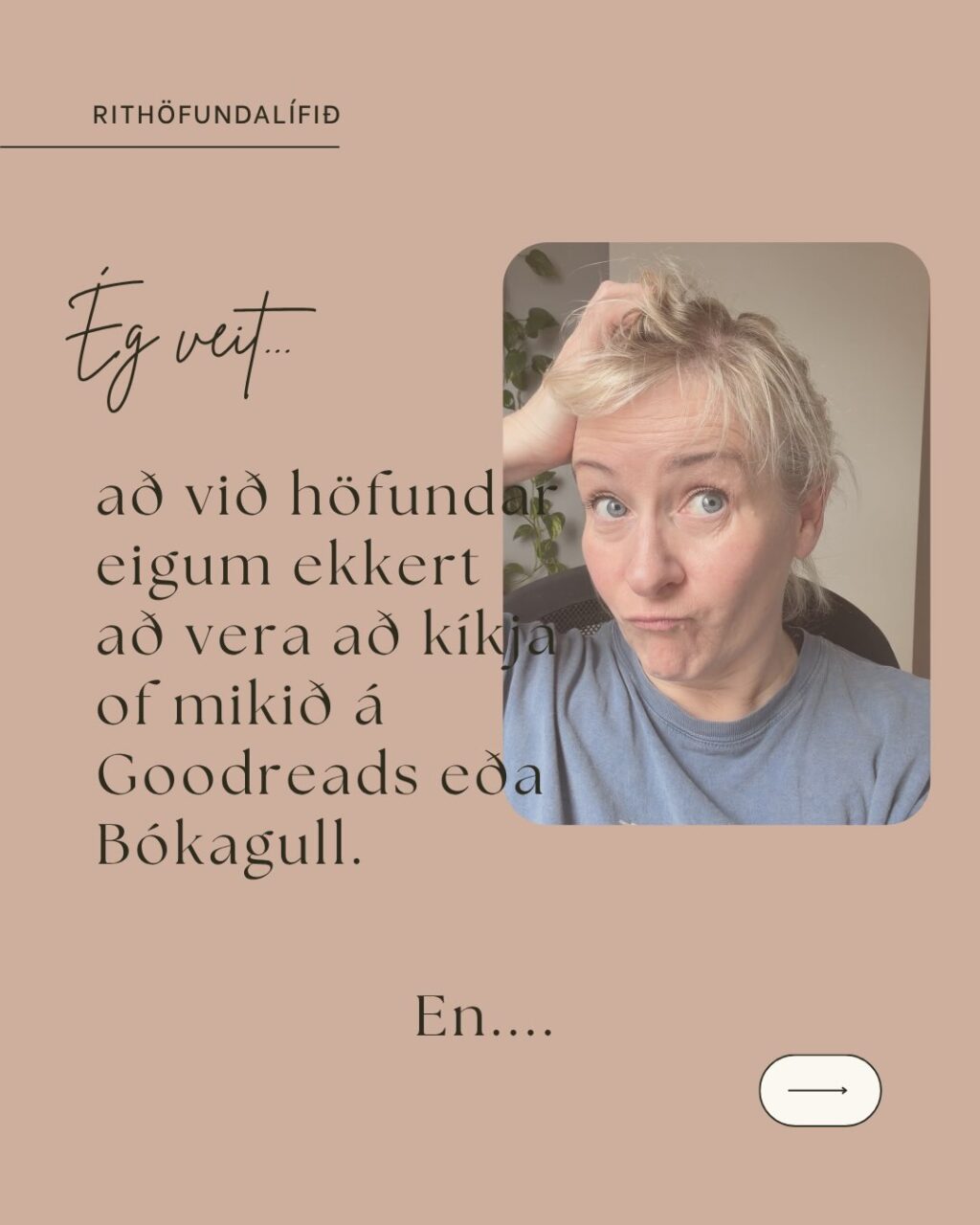 Vangaveltur dagsins 🤓

Nú styttist í útgáfu og ekki laust við frumsýningarkvíða. Þá er ágætt að skreyta sig aðeins með þeim fjöðrum sem til eru 🤗🪶

#rithöfundalífið 
#jólabókaflóð 
#bookstagram 
#bókagramm 
#eldurinn