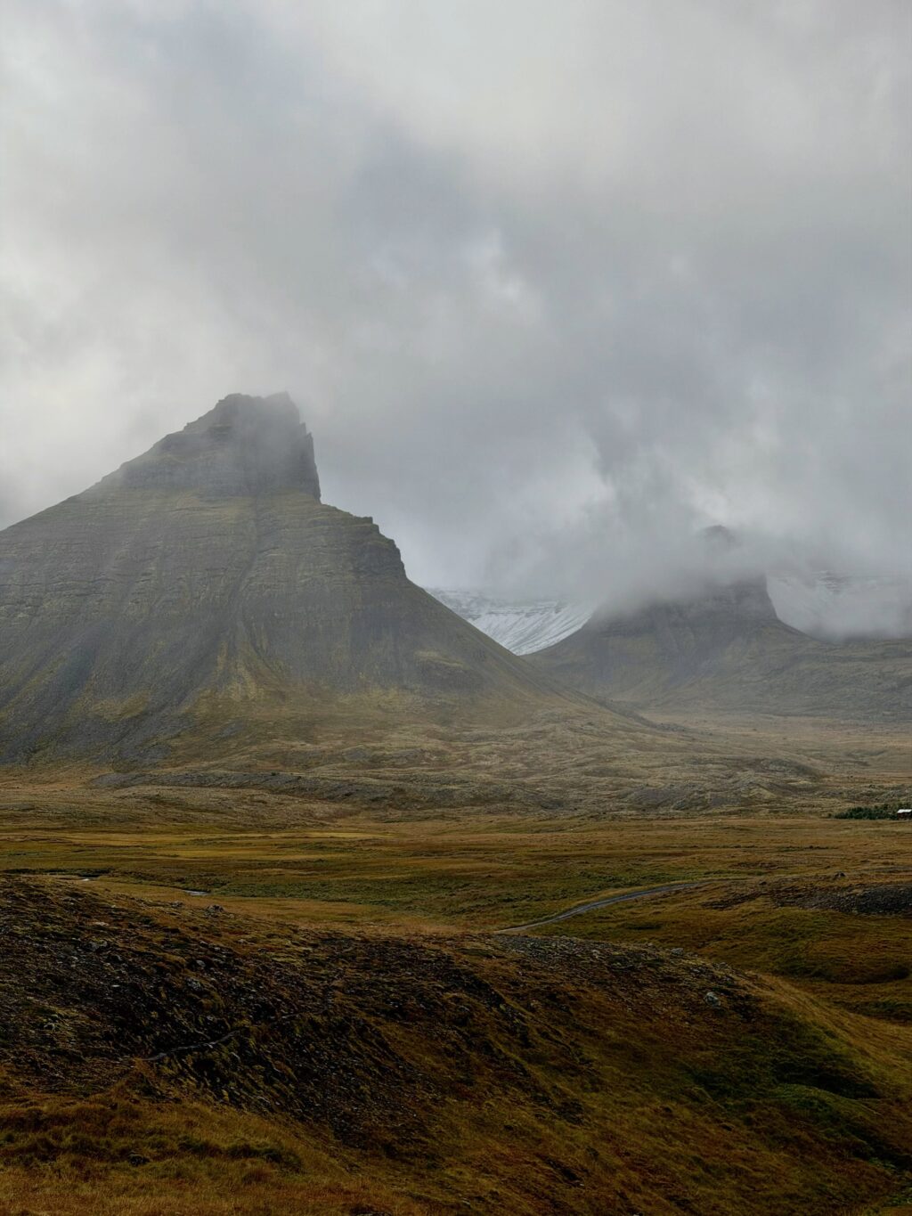 Var ég búin að segja ykkur frá fjöllunum mínum? Eða dalnum? Nú jæja, þá verðið þið bara að þola enn eina myndaseríu frá uppáhalds staðnum mínum 🥰 Það er allt önnur stemming að vera þarna að hausti og alls ekki síðri. Dramatíkin í snjókysstum hömrum á móti roðnandi lyngi…og kyrrðin nú þegar farfuglarnir eru farnir (sakna þeirra samt). Hljóðheimurinn samanstóð af sjávarnið, hrafnagargi og einstaka jarmi. Jú og skrækirnir í skógarþröstunum sem eru að missa sig í reyniberjunum.

Yndisleg helgi sem hefði mátt vera lengri en dugði samt til að fylla aðeins á birgðirnar fyrir veturinn…af berjum og andlegri ró 🥰

Hér hefði kannski dugað að skrifa: Óður til dals … en ég á það til að vera langorð 😉